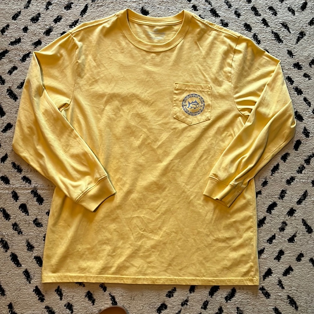 Southern Tide yellow T-shirt.  Never worn, no stains, perfect condition.